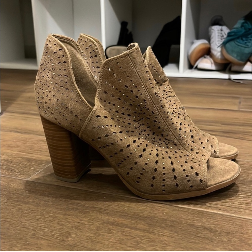 Tan Booties.